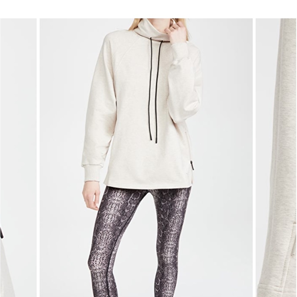 VARLEY Atlas sweatshirt pullover neutral nude beige sweater activewear lounge